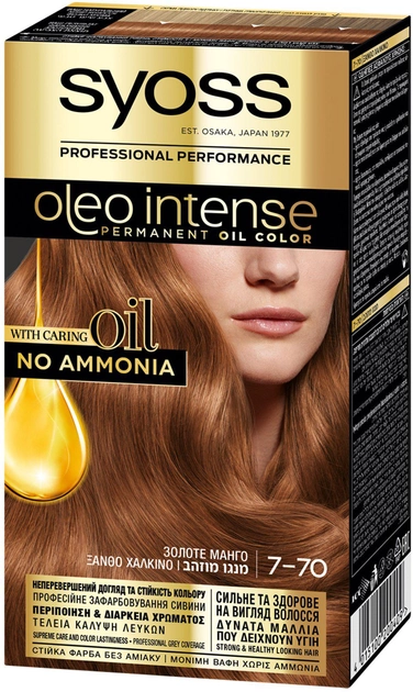 Краска для волос SYOSS Oleo Intense 7-70 Золотое Манго 115 мл (4015100200409) - изображение 1