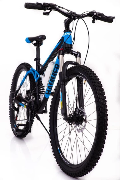 Горный велосипед на амортизации HAMMER ACTIVE 26-A211 Shimano синий - Фото 2 Горный велосипед на амортизации HAMMER ACTIVE 26-A211 Shimano синий - изображение 2