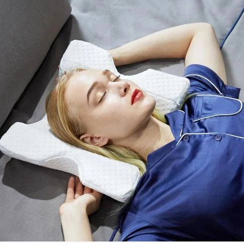 Ортопедическая подушка для сна с эффектом памяти Memory Pillow изогнутая - изображение 4