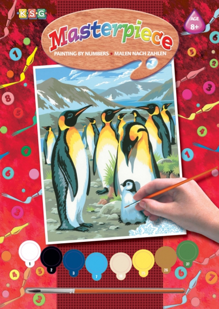 Набор для творчества Sequin Art Painting By Numbers Junior Penguins