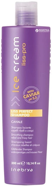 Акція на Розгладжувальний шампунь Inebrya Liss Perfect Shampoo для неслухняного та пухнастого волосся 300 мл від Rozetka