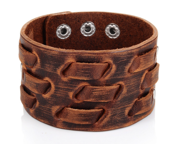 Шкіряний браслет манжета Primo Manjet Line - Brown Primo коричневий - Фото 1 Шкіряний браслет манжета Primo Manjet Line - Brown Primo коричневий - зображення 1