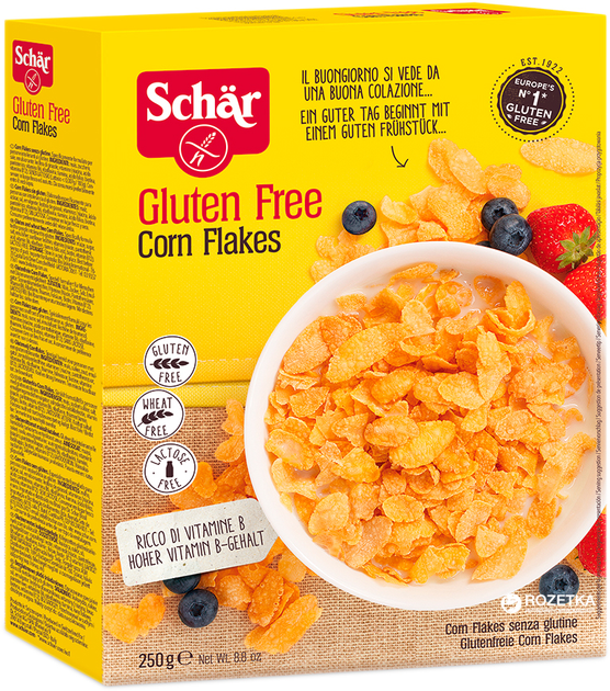 Кукурузные хлопья без глютена Dr. Schar Corn Flakes 250 г ...