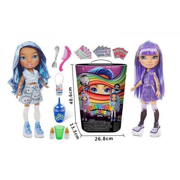 Игровой набор с куклой Poopsie Rainbow Surprise 298-1 с аксессуарами (2 ...