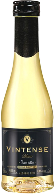 Вино ігристе Vintense Fines Bulles Blanc Безалкогольне 0.2 л 0% (5415270100223) - зображення 1