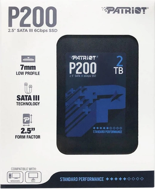 PATRIOT P200 2TB SSD 2.5インチ SSD диск Patriot P200 2TB 2.5