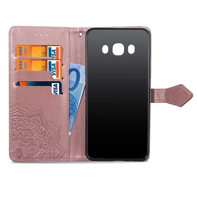 Чехол Vintage для Samsung Galaxy J5 2016 / J510 книжка с тиснением Розовый - изображение 4