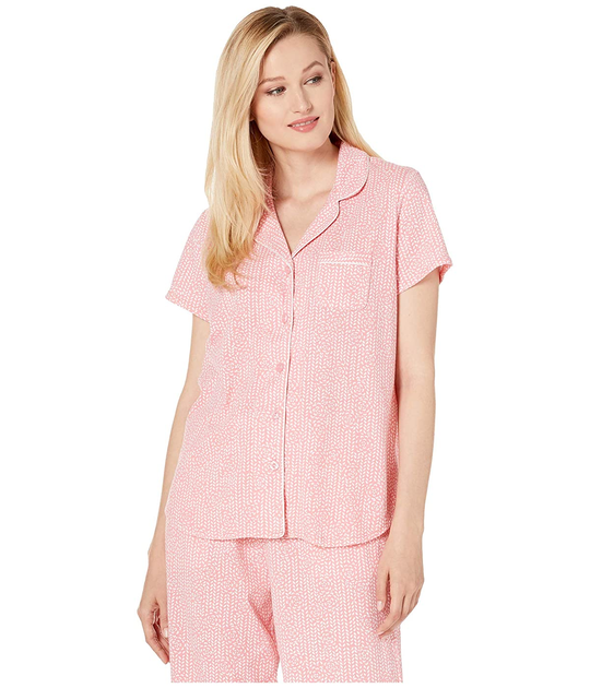 Karen Neuburger Heaven Above Short Sleeve Bermuda Pj