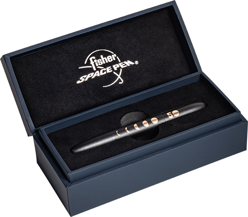 Ручка Fisher Space Pen Буллит Матовая Чёрная - 50th Anniversary Space Pen / 400B-50 (747609844733) - Фото 4 Ручка Fisher Space Pen Буллит Матовая Чёрная - 50th Anniversary Space Pen / 400B-50 (747609844733) - изображение 4