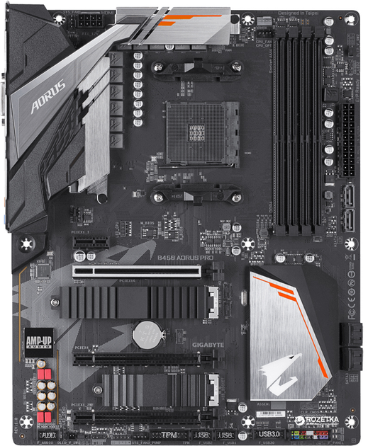 Материнская плата Gigabyte B450 Aorus Pro (sAM4, AMD B450, PCI-Ex16 ...