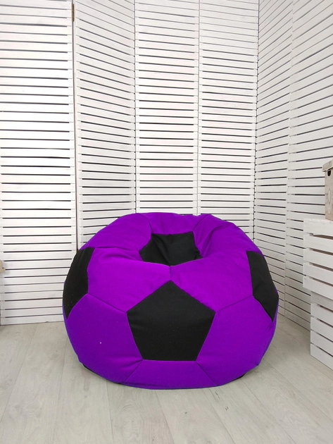 Крісло-мішок Frameless Furniture М'яч 100см Оксфорд 600 Фіолетове з чорним (BM-1221) - зображення 1