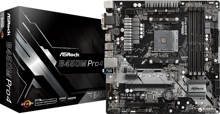 マザーボード ASRock B450M Pro4 Micro ATX Amazon | ASRock マザーボード B450 M Pro4 AMD Ryzen AM4 対応