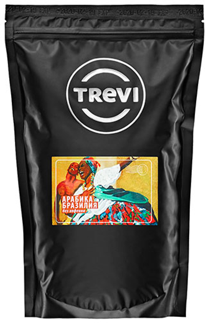 Кофе в зёрнах Trevi Арабика Бразилия Декаф 500 г (4820140051610) - изображение 1