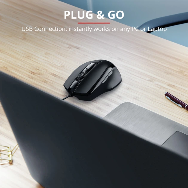 Mysz Trust Voca Comfortable USB Black (TR23650) - Zdjęcie 8 Mysz Trust Voca Comfortable USB Black (TR23650) - obraz 8