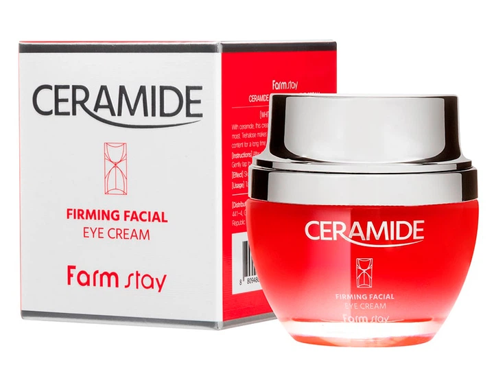 Крем для упругости кожи вокруг глаз с керамидами FarmStay Ceramide Firming Facial Eye Cream, 50мл (8809480772696) - изображение 2
