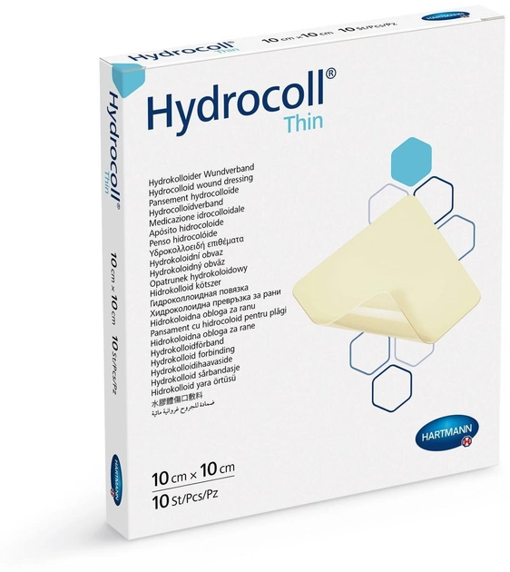 Гидроколоидная повязка Hydrocoll Thin / Гидрокол Тонкий 10x10см, 1 шт - изображение 2