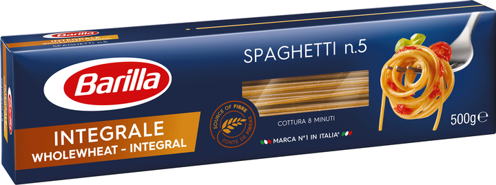 Макароны Barilla Integrale Spaghetti Спагетти 500 г (8076809529419 ...