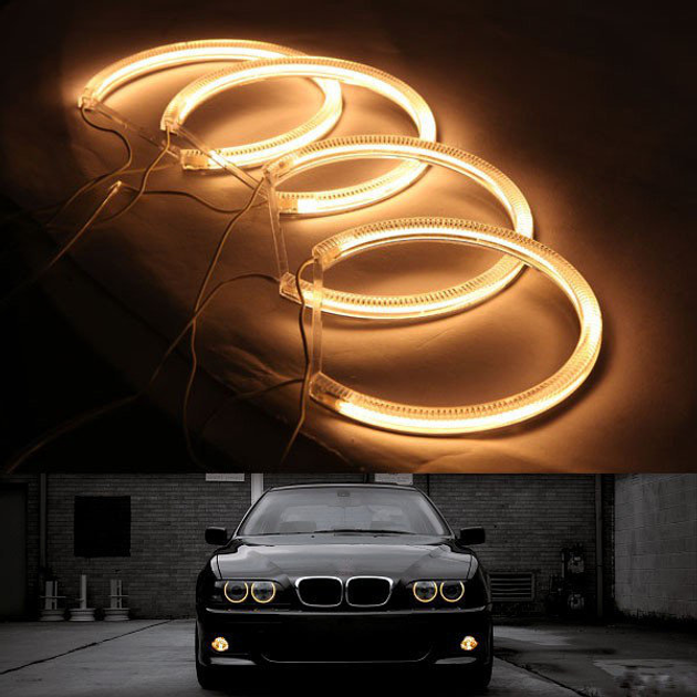 Ангельские глазки BMW E39(95-01) 4х131 Желтые