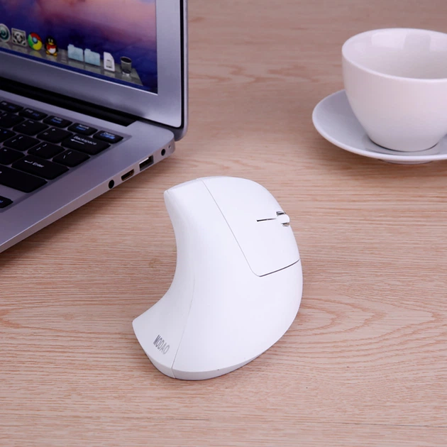 Вертикальная мышь Meetion Wireless White - изображение 6