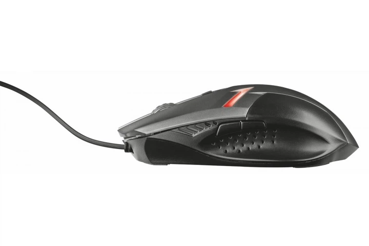 Миша геймерська LED TRUST Ziva USB 2000 DPI Black/Grey (TR21512) - Фото 4 Миша геймерська LED TRUST Ziva USB 2000 DPI Black/Grey (TR21512) - зображення 4
