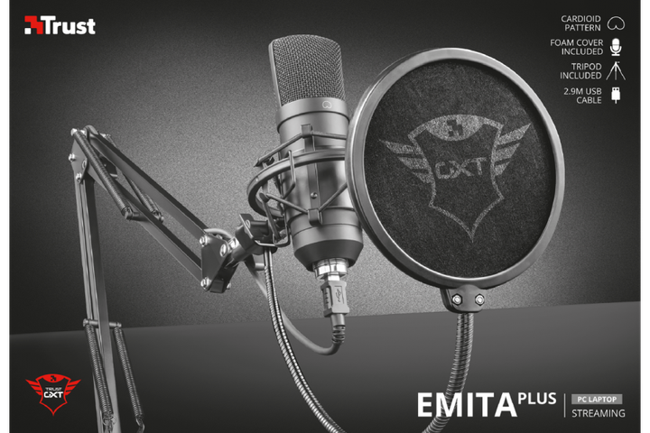 Мікрофон TRUST GXT 252+ Emita Plus Streaming Microphone (TR22400) - изображение 9