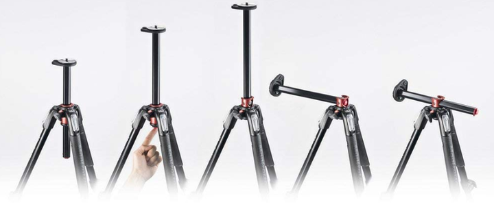Профессиональный штатив Manfrotto 190 XPRO с горизонтальной колонной (MT190XPRO3) - Фото 3 Профессиональный штатив Manfrotto 190 XPRO с горизонтальной колонной (MT190XPRO3) - изображение 3