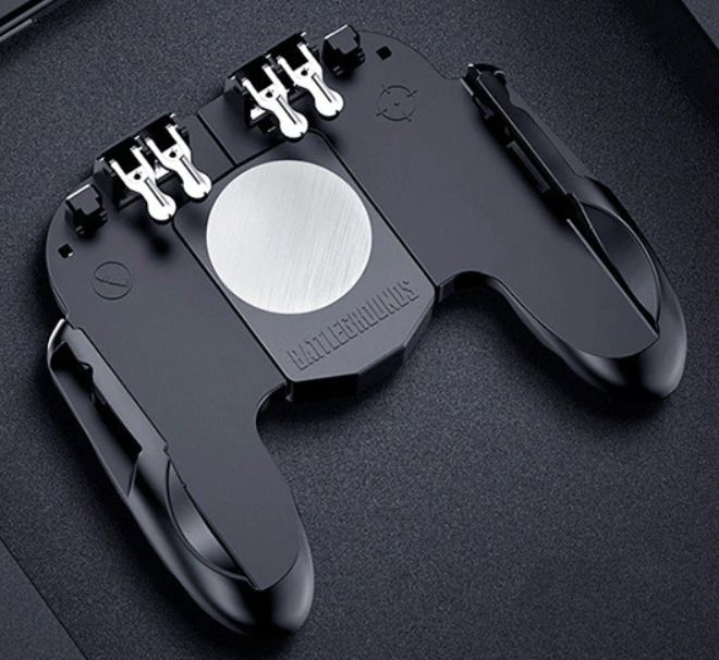 Игровой геймпад для телефона Seuno H9 black (без вентилятора), контроллер на 6 пальцев для Call of Duty / PUBG / Standoff 2 (GS271) - Фото 1 Игровой геймпад для телефона Seuno H9 black (без вентилятора), контроллер на 6 пальцев для Call of Duty / PUBG / Standoff 2 (GS271) - изображение 1