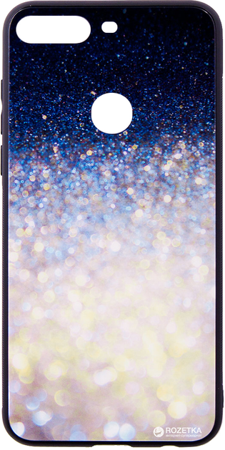 Акція на Панель Dengos Back Cover Glam для Huawei Y7 Prime 2018 Біло-синій калейдоскоп (DG-BC-GL-13) від Rozetka