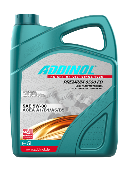 Моторна олива Addinol PREMIUM 0530 FD SAE 5W-30 5 літрів – низкие цены ...