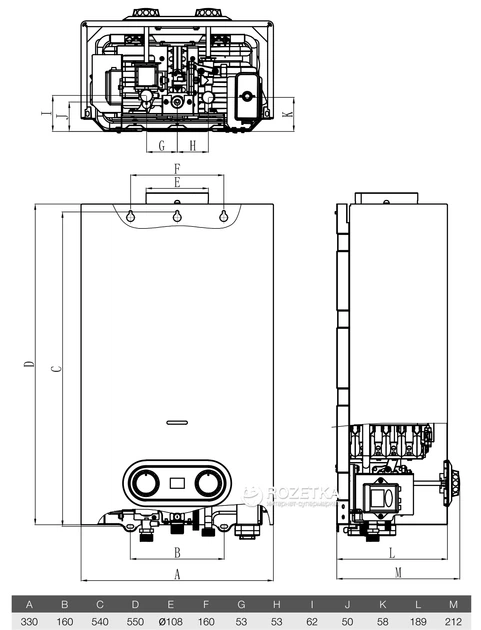 Газовый проточный водонагреватель Electrolux GWH 10 NanoPlus 2.0 EU - изображение 2