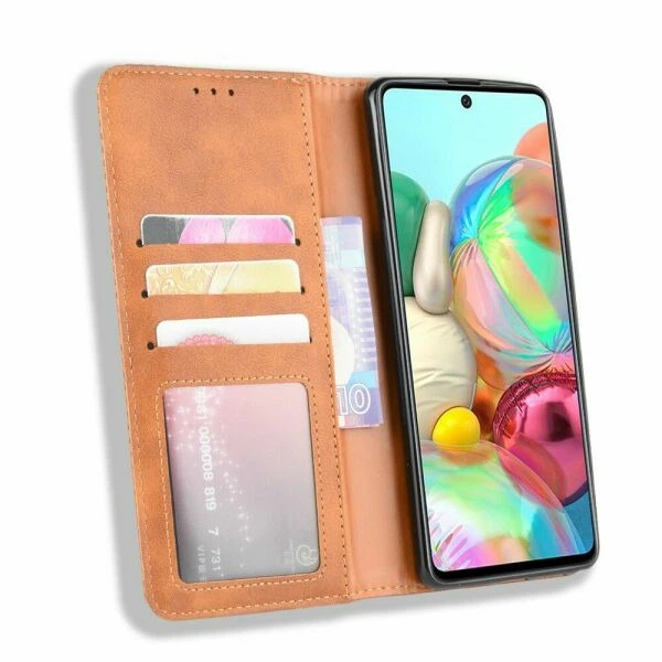 Чохол-книжка Deexe Retro Style для Samsung Galaxy Note 10 Lite (N770) - Brown - зображення 4