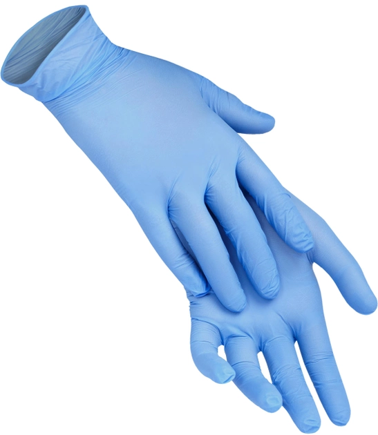 Одноразовые перчатки XoKo нитриловые без пудры Размер XS 10 шт Голубые (9869201151888) - изображение 3