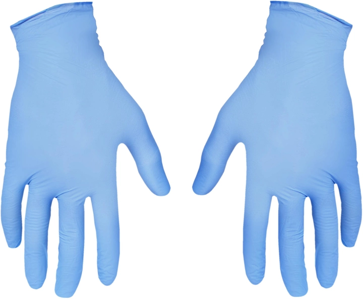 Одноразовые перчатки XoKo нитриловые без пудры Размер S 10 шт Голубые (9869201151895) - изображение 5