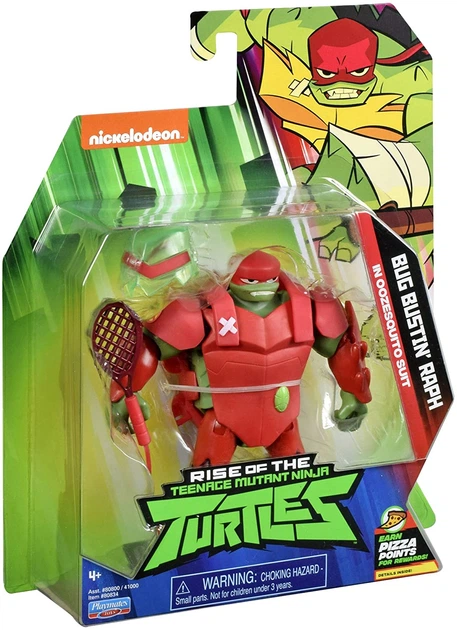 Фігурка Playmates Rise of the TMNT Bug Bustin' Raph 12 см 80834 (043377808343) - зображення 3