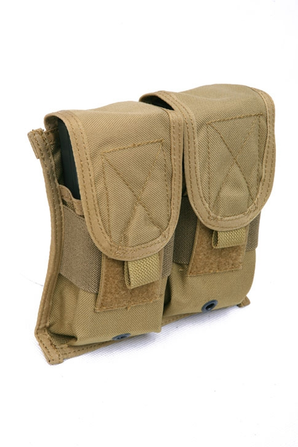 Подсумок для магазина молле Pantac Molle RAV M16 Double Mag Pouch PH-C716, Cordura Хакі (Khaki) - изображение 1