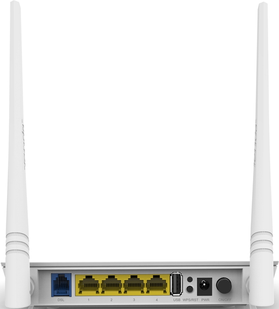 ADSL модем TENDA D301, 3port LAN, 1port LAN/WAN, 1port RJ11, WiFi 300Mbit 802.11 n - зображення 2