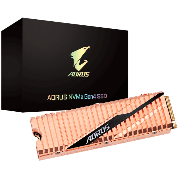 Твердотільний накопичувач M. 2 Gigabyte AORUS Gen4 1Tb PCI-E 4x 4.0 3D TLC 5000/4400 MB/s (GP-ASM2NE6100TTTD) - Фото 1 Твердотільний накопичувач M. 2 Gigabyte AORUS Gen4 1Tb PCI-E 4x 4.0 3D TLC 5000/4400 MB/s (GP-ASM2NE6100TTTD) - зображення 1