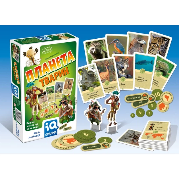 Настольная игра Granna Планета животных (82777) – фото, отзывы ...