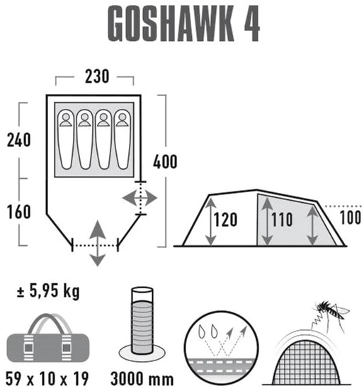 Намет High Peak Goshawk 4 10307 (4001690103077) - зображення 10