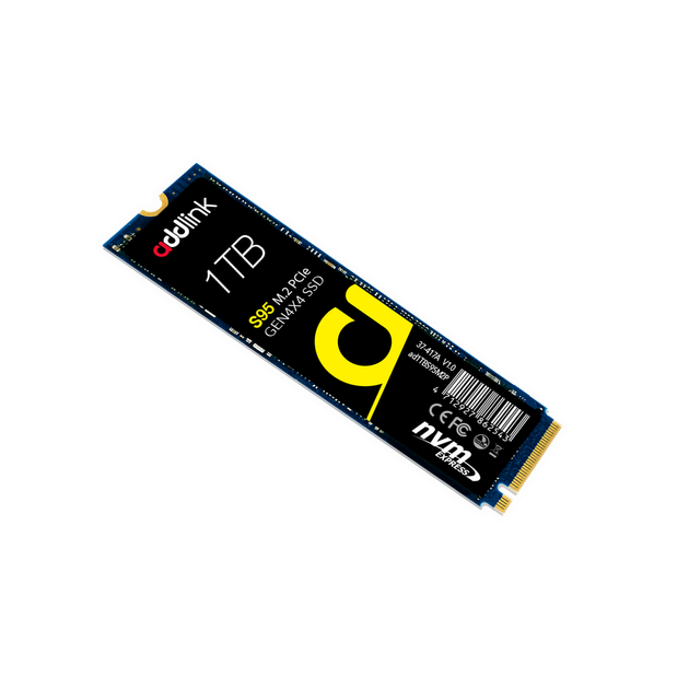 SSD накопитель AddLink S95 1TB NVMe M.2 2280 PCIe 4.0 x4 3D NAND TLC (ad1TBS95M2P) - Фото 1 SSD накопитель AddLink S95 1TB NVMe M.2 2280 PCIe 4.0 x4 3D NAND TLC (ad1TBS95M2P) - изображение 1