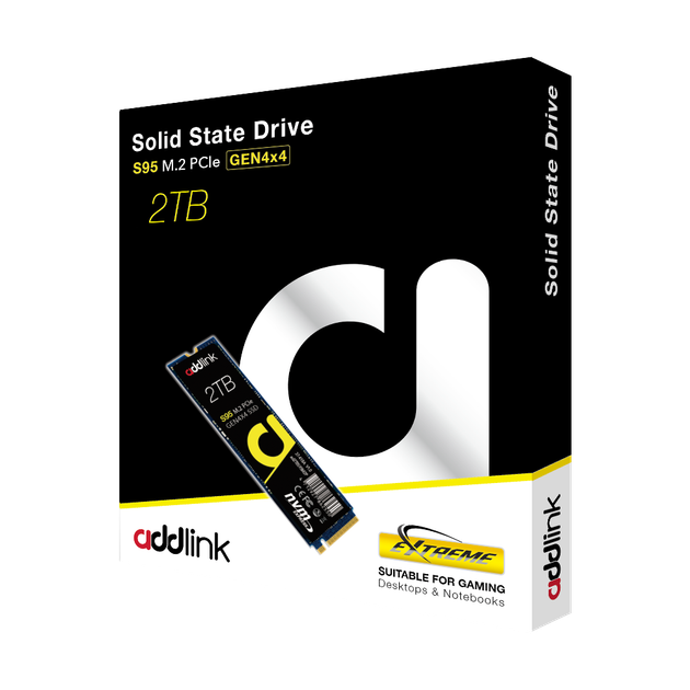 SSD накопитель AddLink S95 2TB NVMe M.2 2280 PCIe 4.0 x4 3D NAND TLC (ad2TBS95M2P) - изображение 3