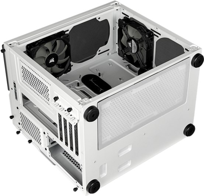 Corsair 280X ホワイトMicroATXケース Crystal Series 280X RGB Tempered Glass Micro ATX Case — White