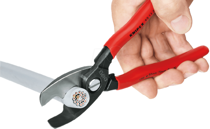 Ножницы для резки кабелей до 20 мм - Knipex 95 12 200 - Фото 2 Ножницы для резки кабелей до 20 мм - Knipex 95 12 200 - изображение 2