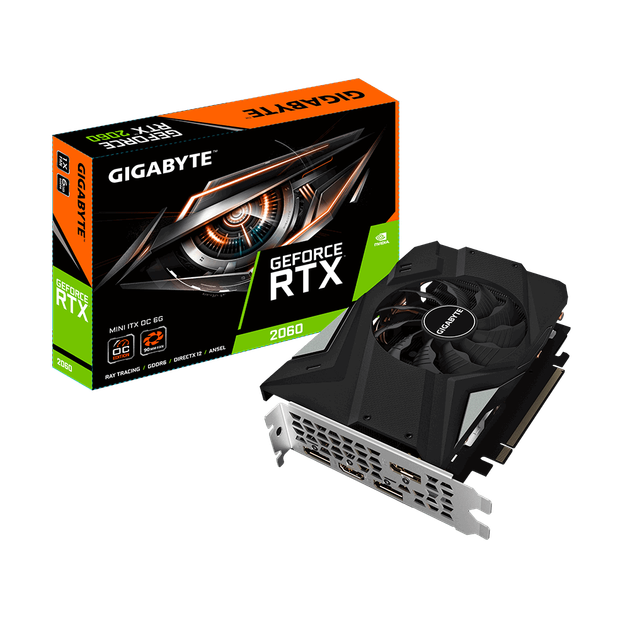 Видеокарта Gigabyte GeForce RTX 2060 OC MINI ITX OC 6Gb DDR6 192