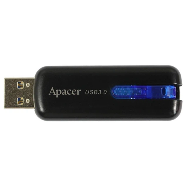 Флеш-накопичувач Apacer USB 3.0 AH354 16Gb black (AP16GAH354B-1) - изображение 2