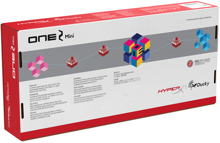Клавиатура проводная HyperX x Ducky One 2 Mini USB Black/Red (HKBDXM-1C-US/G) - изображение 19