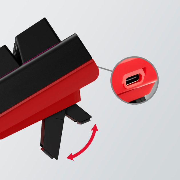 Клавиатура проводная HyperX x Ducky One 2 Mini USB Black/Red (HKBDXM-1C-US/G) - изображение 14