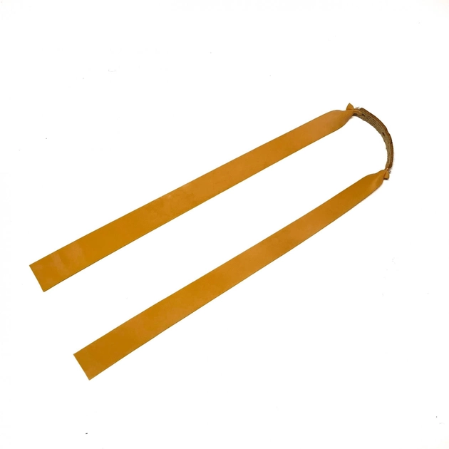 Плоская резинка для рогатки натуральный латекс желтая (OK2214830266) - зображення 1