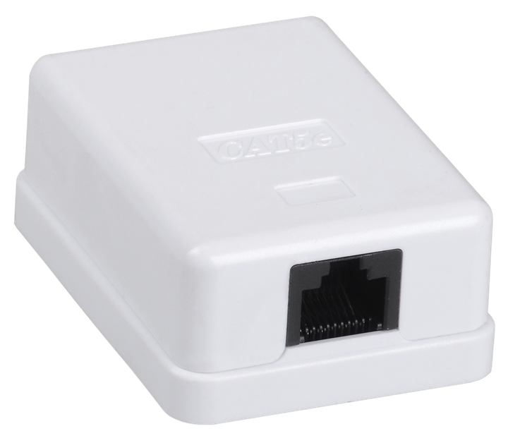 ITK Настінна інформаційна розетка RJ45, кат.5Е UTP, 1-порт (CS2-1C5EU ...