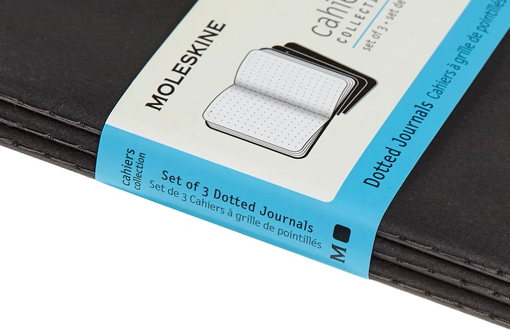 Набор записных книг Moleskine Cahier 9 x 14 см 3 шт по 64 страницы в точку Чёрный (8058341719206) - изображение 5
